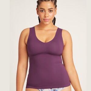 knix Purple Scoop Neck Tank Top